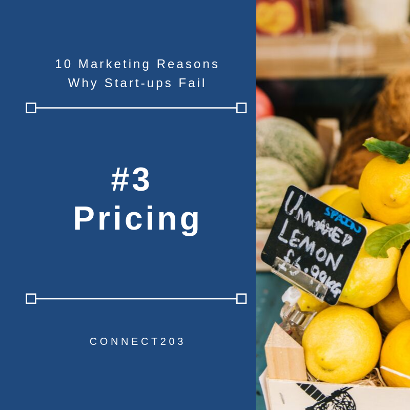 10 Marketing Related Reasons Why Start Ups Fail #3 Pricing