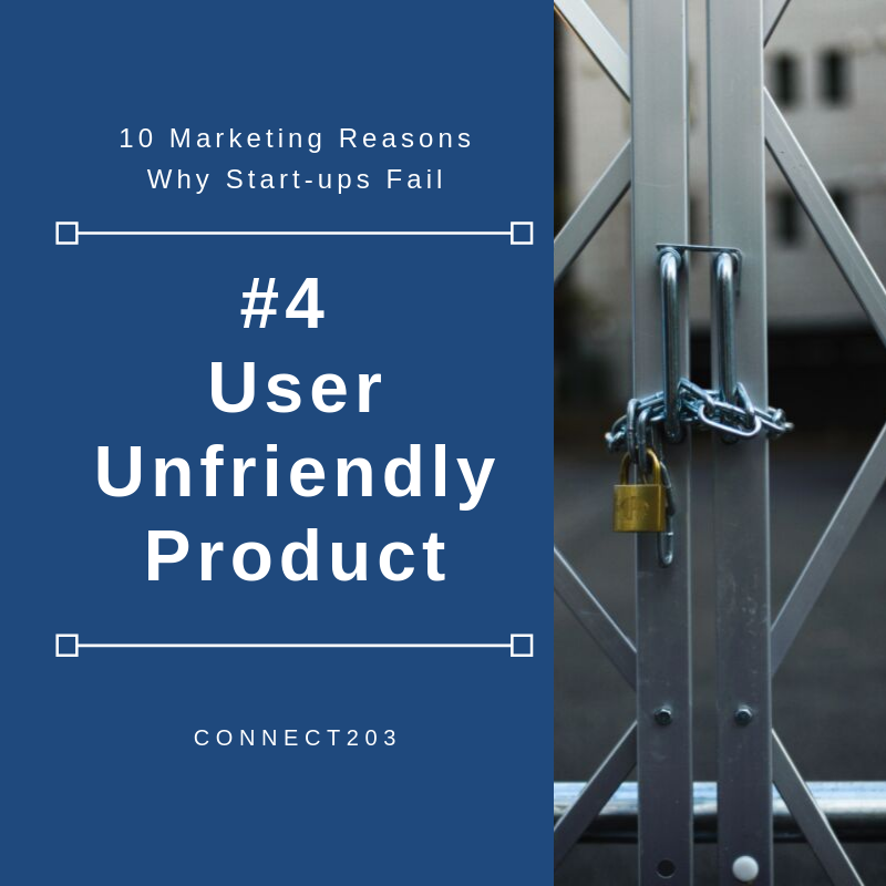 10 Marketing Related Reasons Why Start Ups Fail #4 User Unfriendly Product